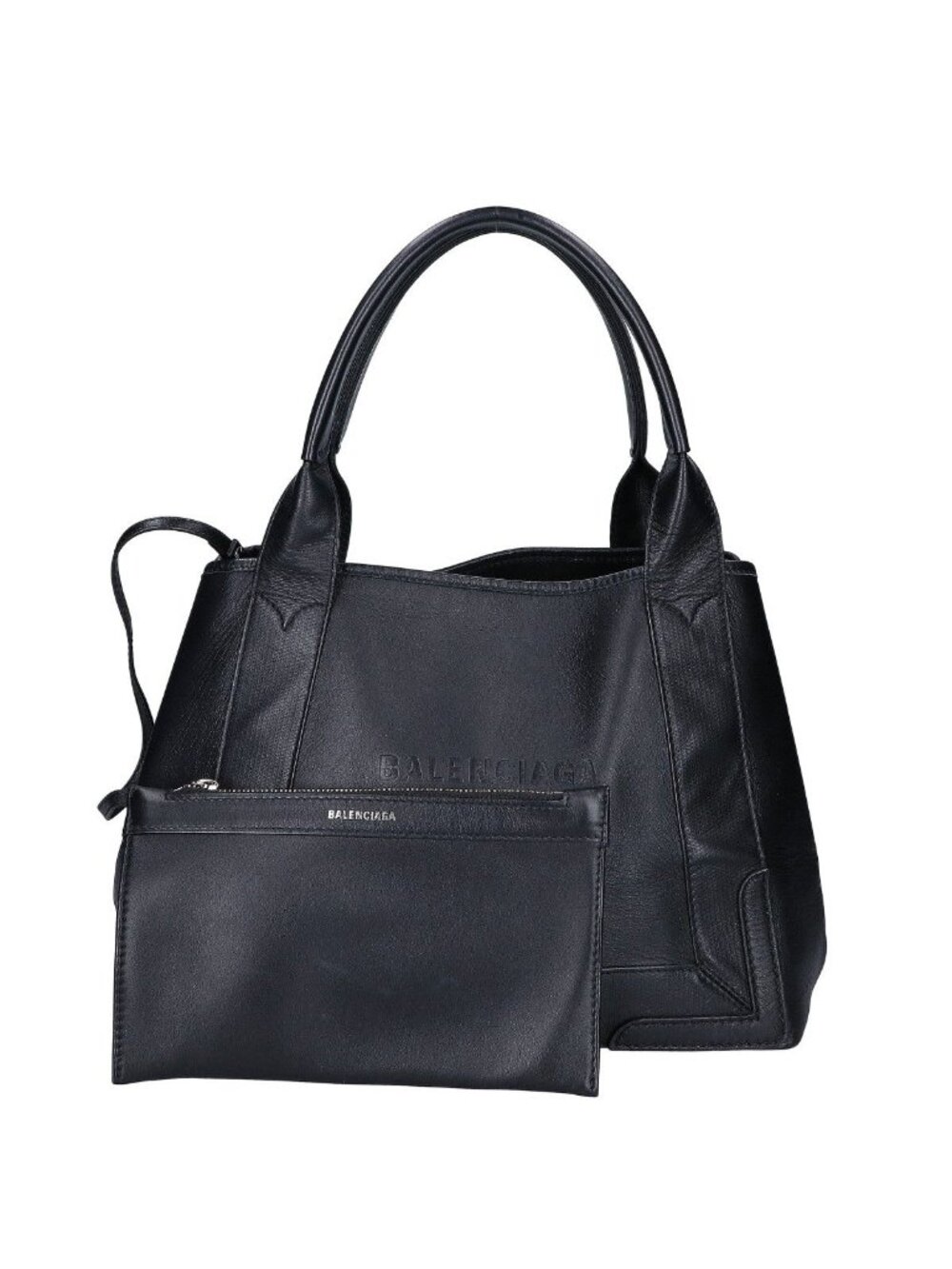 Balenciaga All Leather Cabas Shoulder Bag